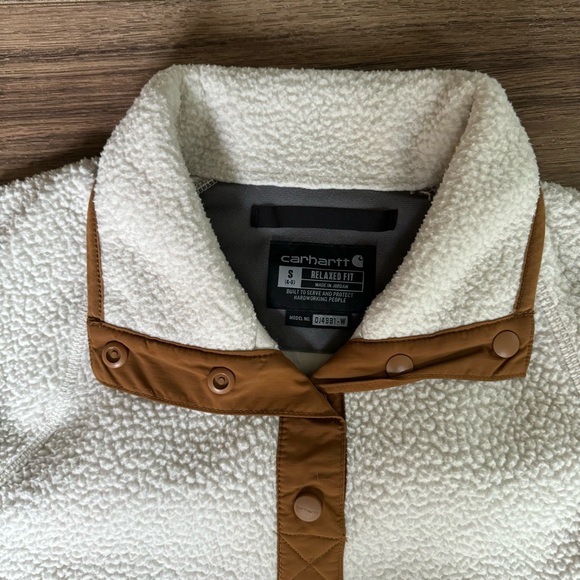 Carhartt Relaxed Fit Sherpa Fleece Pullover Sweatshirt Sweater, 0J4991-W - Picture 2 of 4